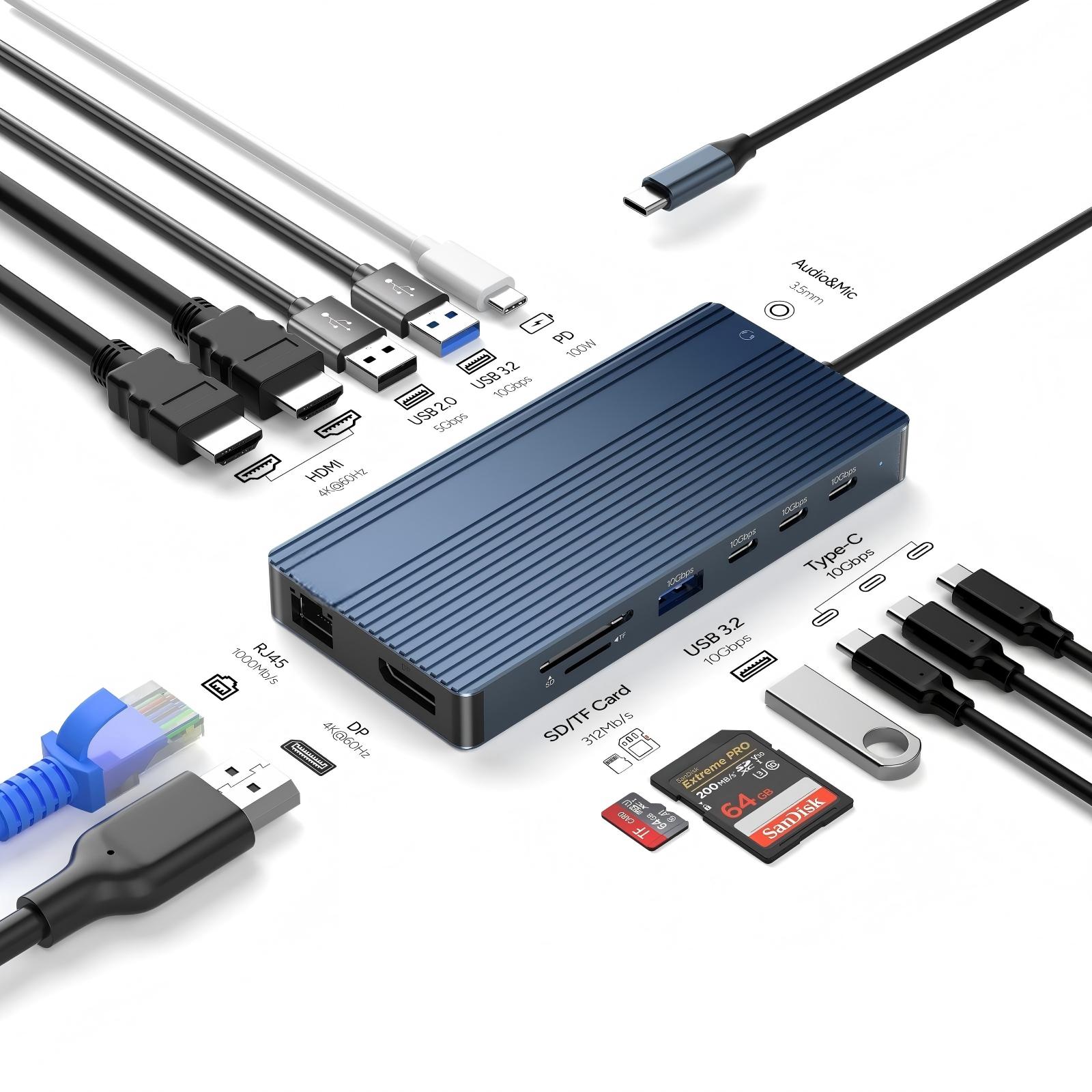 USB-C Docking Station - All-in-One Hub